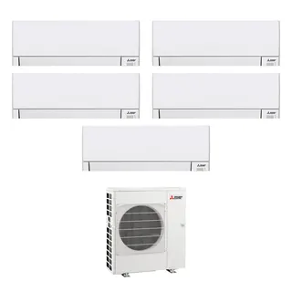 Mitsubishi Electric Klimatska naprava petorček MXZ-5F102VF3+(2×MSZ-AY20VGKP2 2,0 kW+2×MSZ-AY25VGKP2 2,5 kW+MSZ-AY50VGKP2 5,0 kW) 14,0 kW – komplet